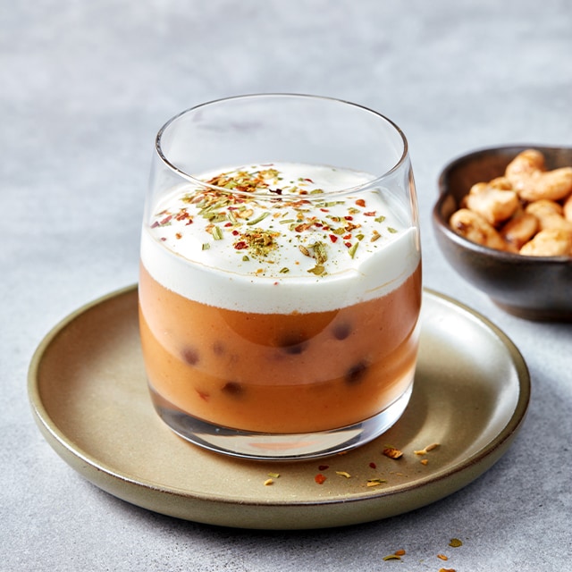 Indiase Masala soepamuse met citrusschuim